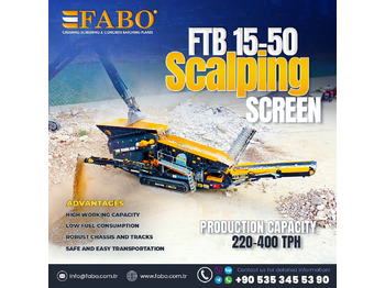 FABO FTB-1550 MOBILE SCALPING SCREEN | AVAILABLE IN STOCK - Mobilus trupintuvas: foto 1
