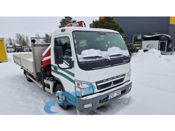 MITSUBISHI FUSO CANTER + crane - Platforminis/ Bortinis sunkvežimis: foto 2