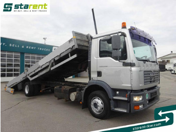 Autovežis sunkvežimis MAN TGM 12.280, Fahrzeugtransporter, kippbar: foto 2