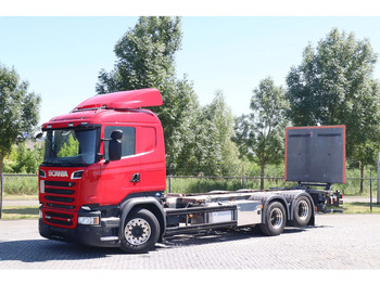 Konteineris-vežimus/ Sukeisti kūną sunkvežimis SCANIA R 580