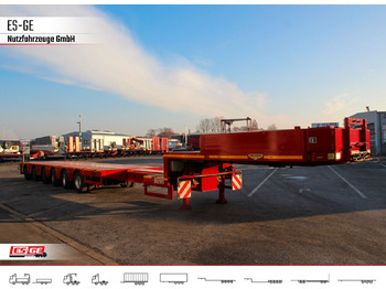 Žemo profilio platforma puspriekabė Broshuis 6-Achs-Satteltieflader - teleskopierbar: foto 3