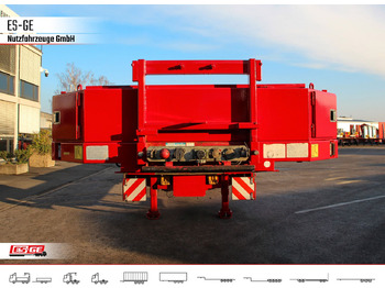 Žemo profilio platforma puspriekabė Broshuis 6-Achs-Satteltieflader - teleskopierbar: foto 4