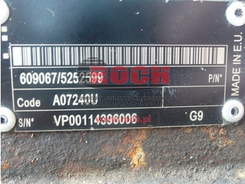 Hidraulinis variklis POCLAIN 609067/5252599 A07240U: foto 2