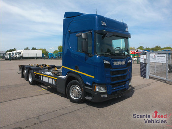 Konteineris-vežimus/ Sukeisti kūną sunkvežimis SCANIA R 450