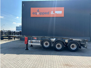 Konteineris-vežimus/ Sukeisti kūną puspriekabė Van Hool 20FT/30FT, ADR (EX/II, EX/III, FL, AT), BPW + drum, ALCOA, galvanized, liftaxle, NL-Chassis: foto 2