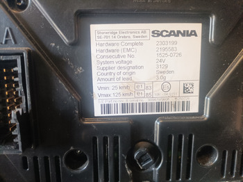 Prietaisų skydas Scania Scania: foto 3