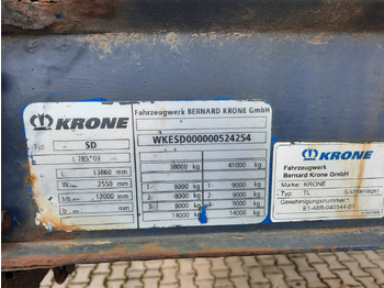 Platforminė/ Bortinė puspriekabė krone SD: foto 1