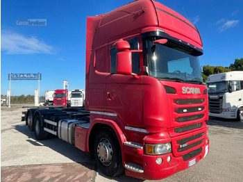 Konteineris-vežimus/ Sukeisti kūną sunkvežimis SCANIA R 450