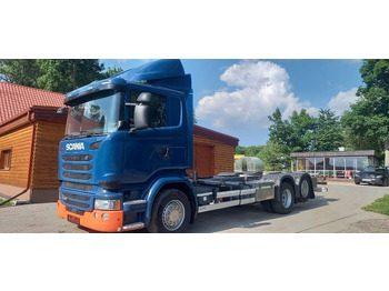 Konteineris-vežimus/ Sukeisti kūną sunkvežimis SCANIA R 490