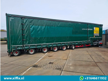 Žemo profilio platforma puspriekabė Meusburger 6-ass. Semi dieplader met elektrische huifopbouw / 3x naloop gestuurd: foto 5