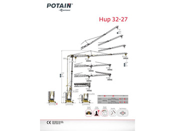 Greitai pastatomas bokštinis kranas POTAIN
