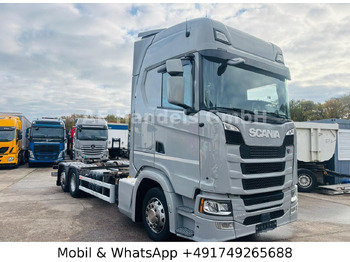 Konteineris-vežimus/ Sukeisti kūną sunkvežimis SCANIA S 450