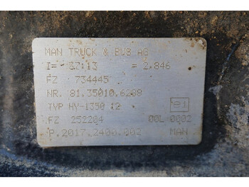 Galinė ašis - Sunkvežimis MAN HY-1350-12 37/13: foto 3