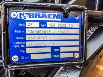 Pavarų dėžė - Sunkvežimis ZF 16S2520TO CGS CARBON M12: foto 5 Pavarų dėžė - Sunkvežimis ZF 16S2520TO CGS CARBON M12: foto 5