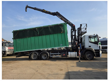 Savivartis sunkvežimis, Sunkvežimis su kranu IVECO STRALIS 420 6X2 TIPPER CRANE KESLA 17 TON 2 EXT STEERING REAR AXLE: foto 3