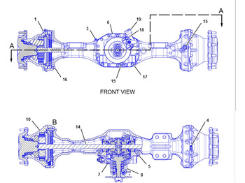 Galinė ašis CATERPILLAR