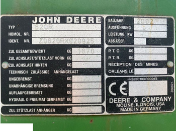 Kėbulas ir išorė JOHN DEERE