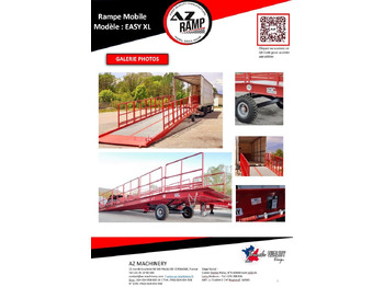 Nauja Krovos rampa AZ RAMP-EASY XL-10-RL . Mobil Loading Ramp  WIDE With Level Off, 10 t Capacity: foto 2