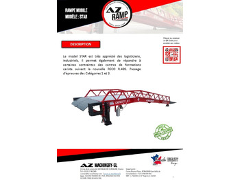 Nauja Krovos rampa **RENTAL** Loading Ramp with with hydraulic tilting bridge -  AZ RAMP - STAR- 8T. 8 ton capacity: foto 3