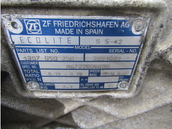 Pavarų dėžė - Sunkvežimis MERCEDES ATEGO 815 ZF S5.42 5 SPEED GEARBOX: foto 3