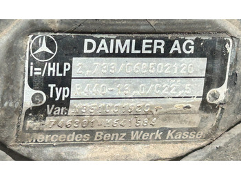 Galinė ašis MERCEDES AXLE + HUBS R440-13,0 2,733 ACTROS MP4: foto 4