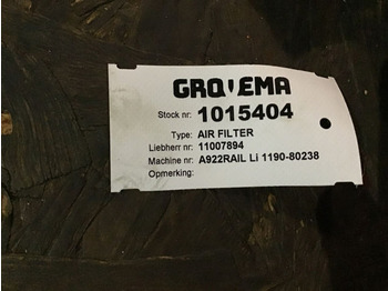 Oro filtras LIEBHERR