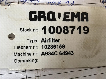 Oro filtras LIEBHERR