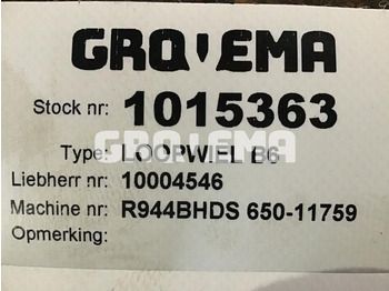 Atsarginės dalys LIEBHERR