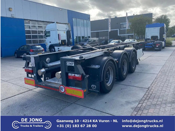 Konteineris-vežimus/ Sukeisti kūną puspriekabė VAN HOOL 20'/30'