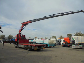 Platforminis/ Bortinis sunkvežimis, Sunkvežimis su kranu Scania R480 8X2 NL TRUCK: foto 3