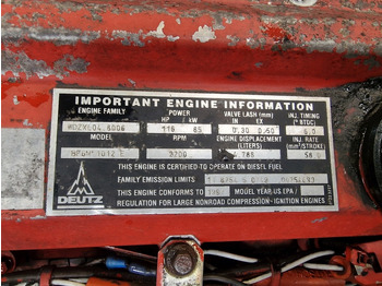 Variklis - Statybinė technika Deutz BF6M1012E Engine (Plant): foto 2