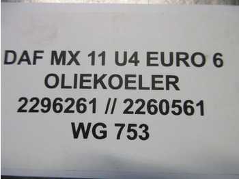 Variklis ir dalys - Sunkvežimis DAF 2296261 // 2260561 OLIEKOELER DAF MX 11 U MOTOR MODEL 2022: foto 5