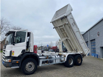 Savivartis sunkvežimis Scania 124-400 / 6X4 / RETARDER / BIG AXLE / FULL STEEL / 2SIDE TIPPER / OLD TACHO / AIRCO / MANUAL / EURO-2 / 2000: foto 2