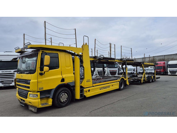 Autovežis sunkvežimis DAF FA CF 75.360 EURO 5 přepravník aut - prodejné jen s přívěsem GROENEWOLD P0461K - cena je za celou soupravu: foto 2