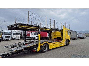 Autovežis sunkvežimis DAF FA CF 75.360 EURO 5 přepravník aut - prodejné jen s přívěsem GROENEWOLD P0461K - cena je za celou soupravu: foto 4