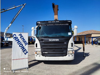 Konteineris-vežimus/ Sukeisti kūną sunkvežimis, Sunkvežimis su kranu SCANIA P 420 6X2 GRUA CAJA FIJA: foto 2 Konteineris-vežimus/ Sukeisti kūną sunkvežimis, Sunkvežimis su kranu SCANIA P 420 6X2 GRUA CAJA FIJA: foto 2