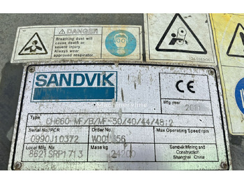 Kūgio trupintuvas Sandvik CH660- MF Hydraulic Cone Crusher: foto 5