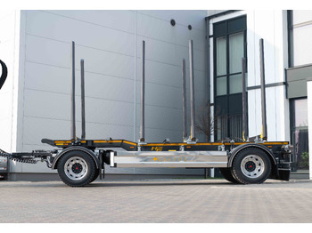 Nauja Miškovežio priekaba pervežimui medienos Hydrofast Przyczepa 2 osiowa do drewna stosowego HFP2/2-axle timber trailer HFP2: foto 4
