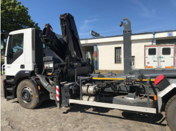 Hook-lift sunkvežimis, Sunkvežimis su kranu Iveco STRALIS, 260S43Y/TN, hákový nosič kontajnerov s hydraulickým žeriavom: foto 2 Hook-lift sunkvežimis, Sunkvežimis su kranu Iveco STRALIS, 260S43Y/TN, hákový nosič kontajnerov s hydraulickým žeriavom: foto 2