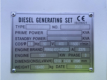 Elektrinis generatorius Perkins 4012-46TAG2A - 1.650 kVA Generator - DPX-19823: foto 5