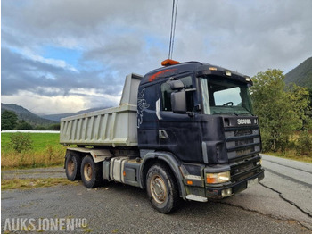 Savivartis sunkvežimis 2002 Scania R124 kombibil tippkasse + svingskive: foto 2