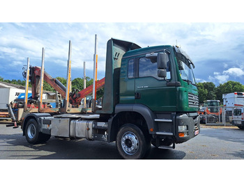 Miškovežis, Sunkvežimis su kranu MAN TGA 18.480 Holz LKW: foto 2