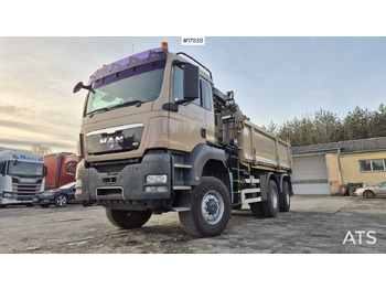 Savivartis sunkvežimis, Sunkvežimis su kranu Tipper MAN TGS 33.400 6x4 HDS HIAB 144 DS-2 DUO (2009): foto 2 Savivartis sunkvežimis, Sunkvežimis su kranu Tipper MAN TGS 33.400 6x4 HDS HIAB 144 DS-2 DUO (2009): foto 2