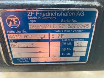 Galinė ašis - Autobusas ZF Hinterachse ZF AV 132II/87 4472031503 5,77 Setra Mercedes Citaro AV 132/87 II: foto 3