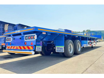 Nauja Platforminė/ Bortinė puspriekabė pervežimui birių medžiagų TITAN 2 Axle 45 Ft Flatbed Trailers for Sale in Algeria: foto 4