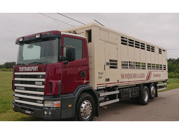Gyvulių pervežimo sunkvežimis SCANIA 124