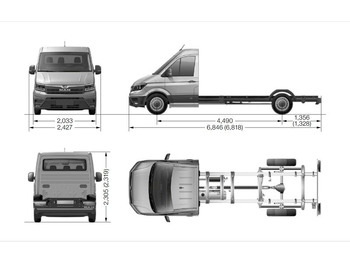Važiuoklės sunkvežimis MAN TGE