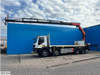 Platforminis/ Bortinis sunkvežimis, Sunkvežimis su kranu Iveco Trakker 360 8x4, EURO 6, Retarder, Palfinger: foto 3