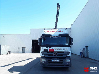 Platforminis/ Bortinis sunkvežimis, Sunkvežimis su kranu Mercedes-Benz Actros 2636 Hiab 123 B 2+remote: foto 2 Platforminis/ Bortinis sunkvežimis, Sunkvežimis su kranu Mercedes-Benz Actros 2636 Hiab 123 B 2+remote: foto 2