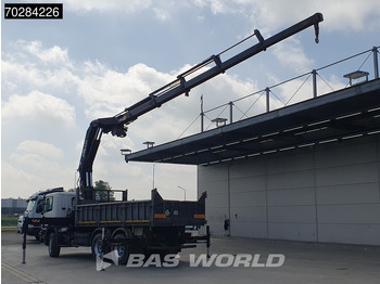 Savivartis sunkvežimis, Sunkvežimis su kranu Scania P94 6X4 Hiab 330-4 Kran Crane 9m3 tipper Manual Steelsuspension Euro 3: foto 2